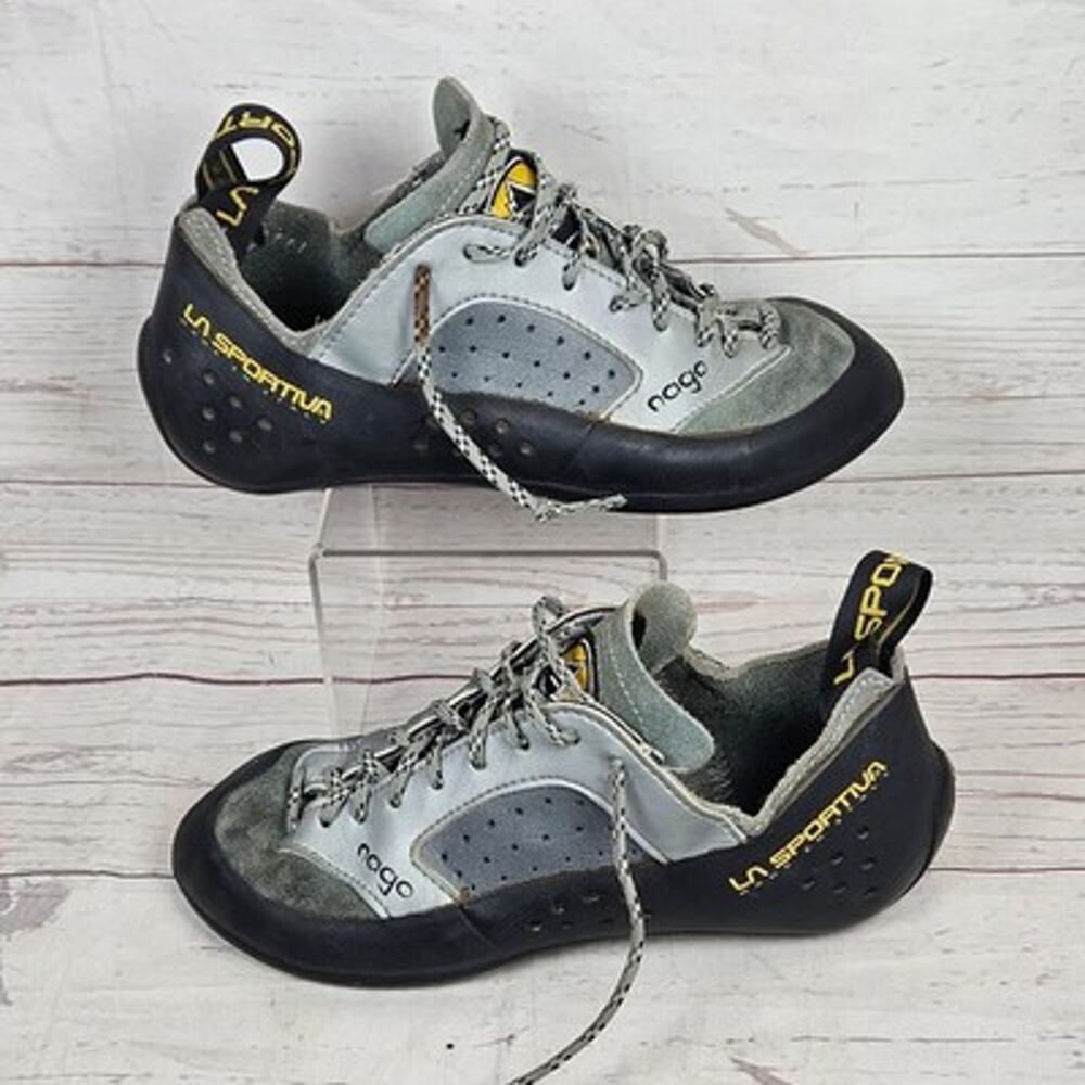LA SPORTIVA Nago Climbing Shoes Women's Grey Black USW 6 Lace-Up